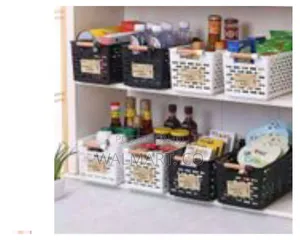 Fridge Storage Rack Shelf Holder Bathroom Desktop Basket-Black