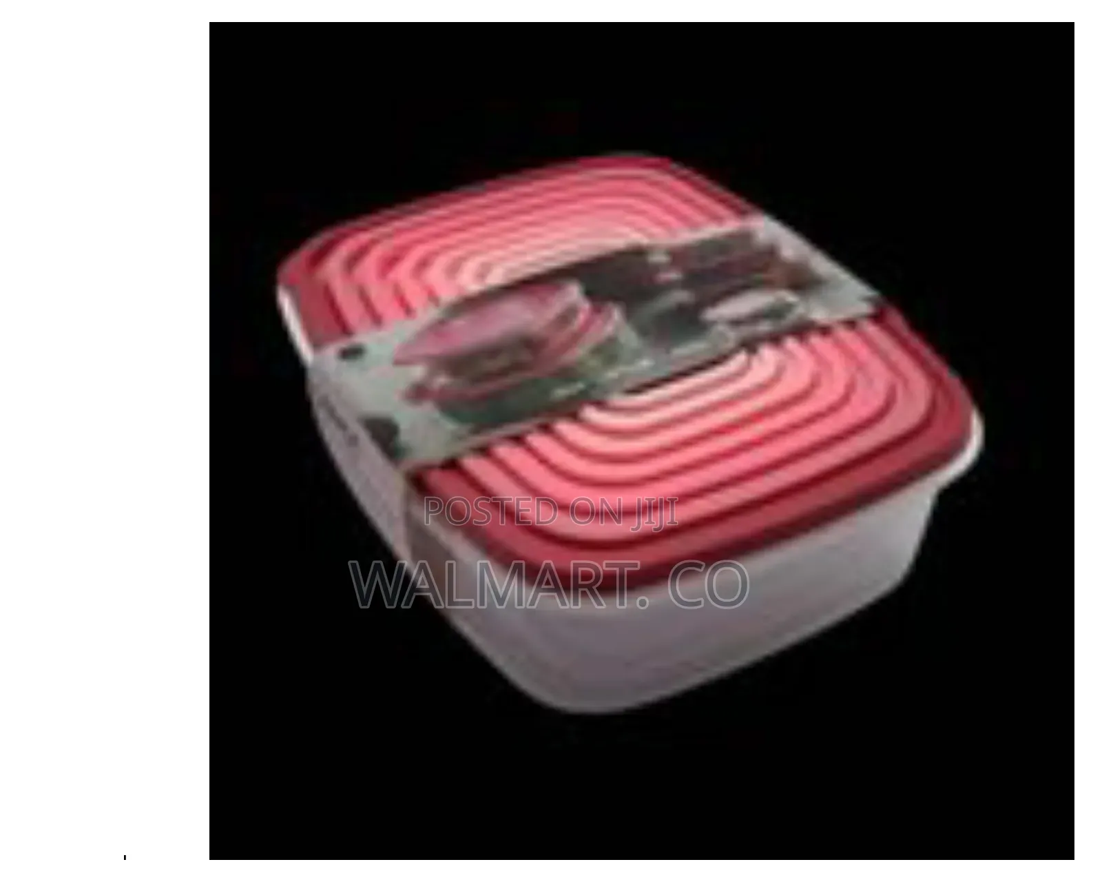 7 Piece Rainbow Plastic Storage Food Container-Multicolor