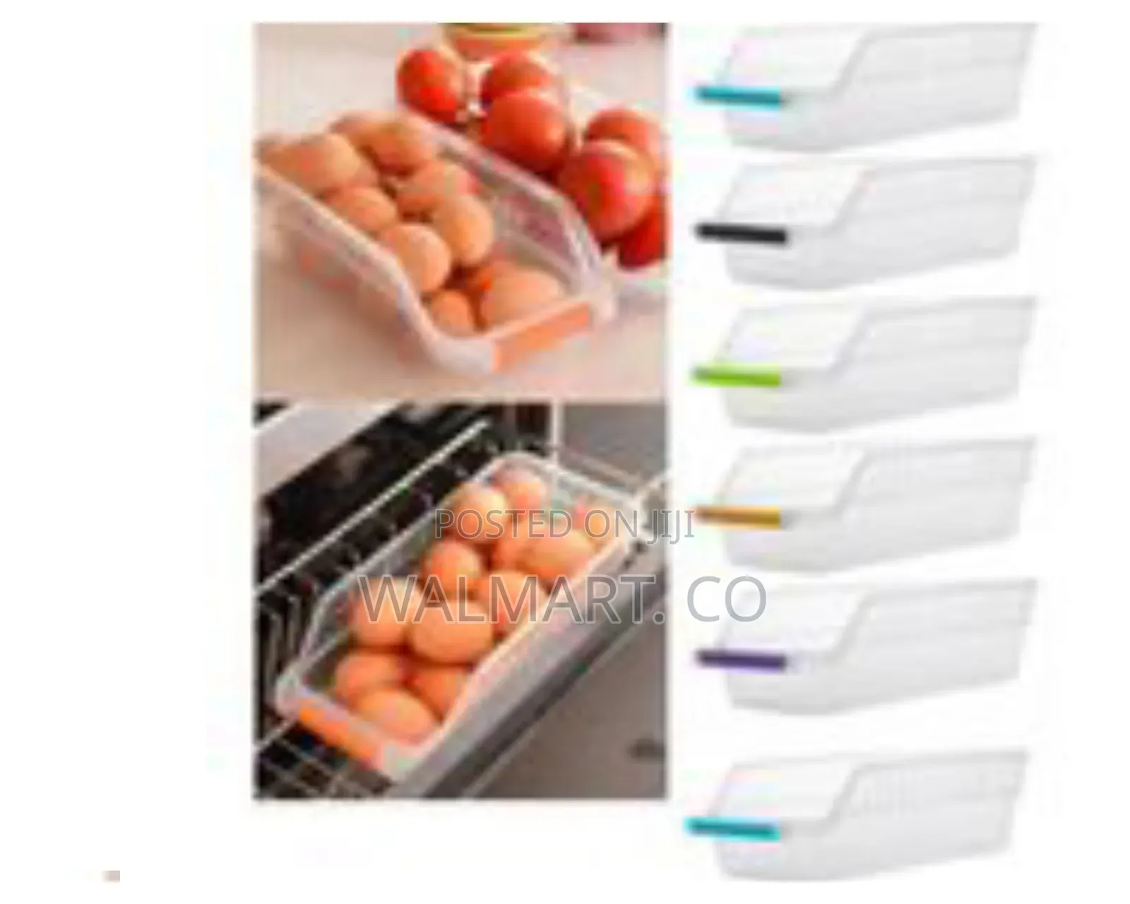 4 Pack Refrigerator Storage Organizer Box Pantry Container