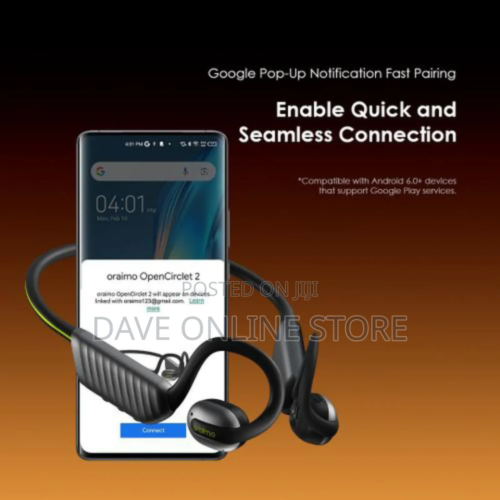 Oraimo Opencirclet 2 Ipx5 Steps Tracking Open-Ear Headphones