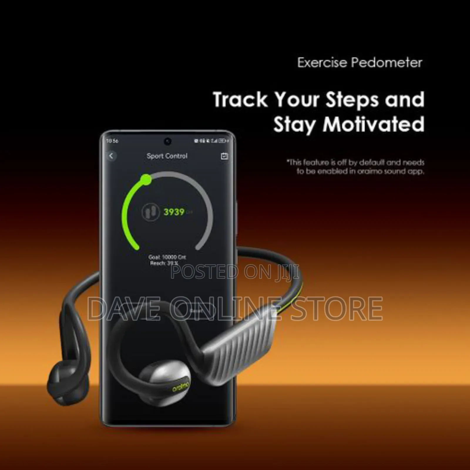 Oraimo Opencirclet 2 Ipx5 Steps Tracking Open-Ear Headphones