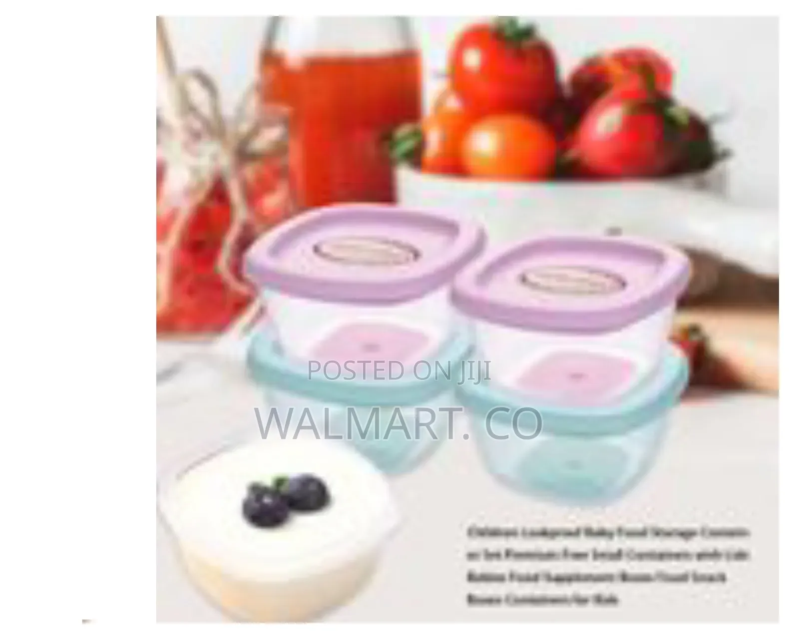 4 PCS Baby Food Storage Container Boxes Multicolour