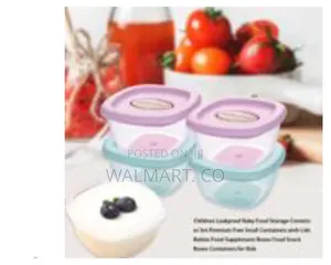 4 PCS Baby Food Storage Container Boxes Multicolour