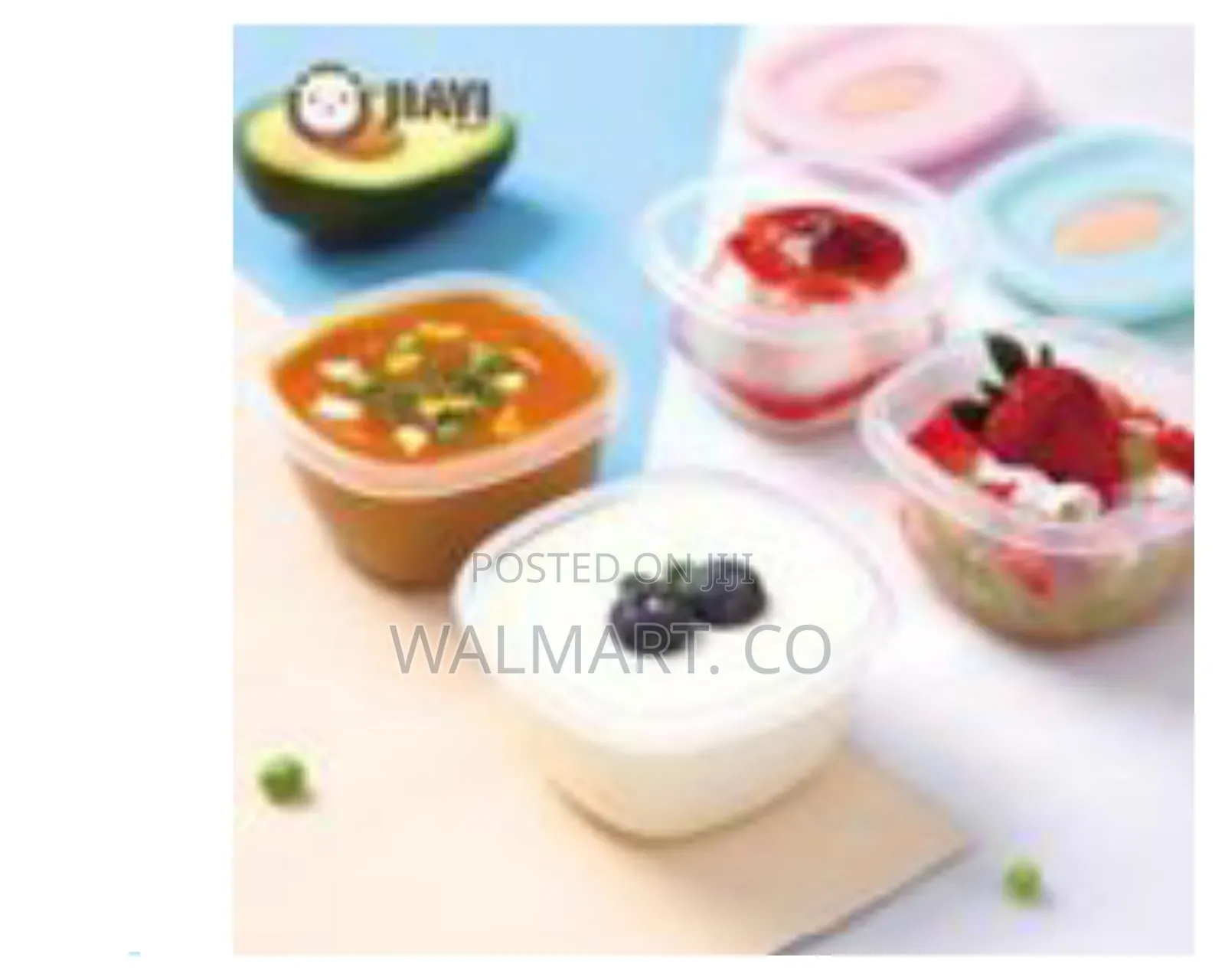 4 PCS Baby Food Storage Container Boxes Multicolour