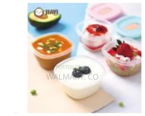 4 PCS Baby Food Storage Container Boxes Multicolour