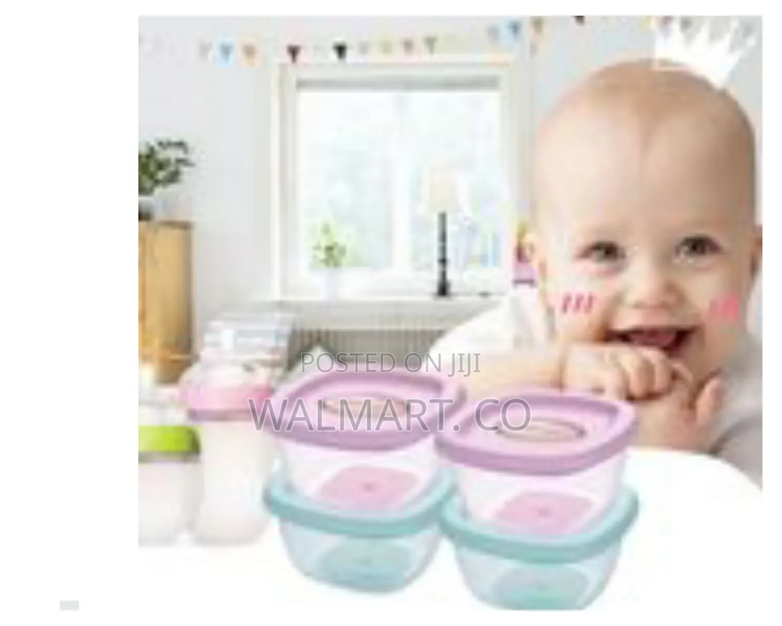 4 PCS Baby Food Storage Container Boxes Multicolour