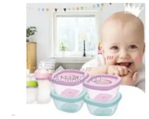4 PCS Baby Food Storage Container Boxes Multicolour