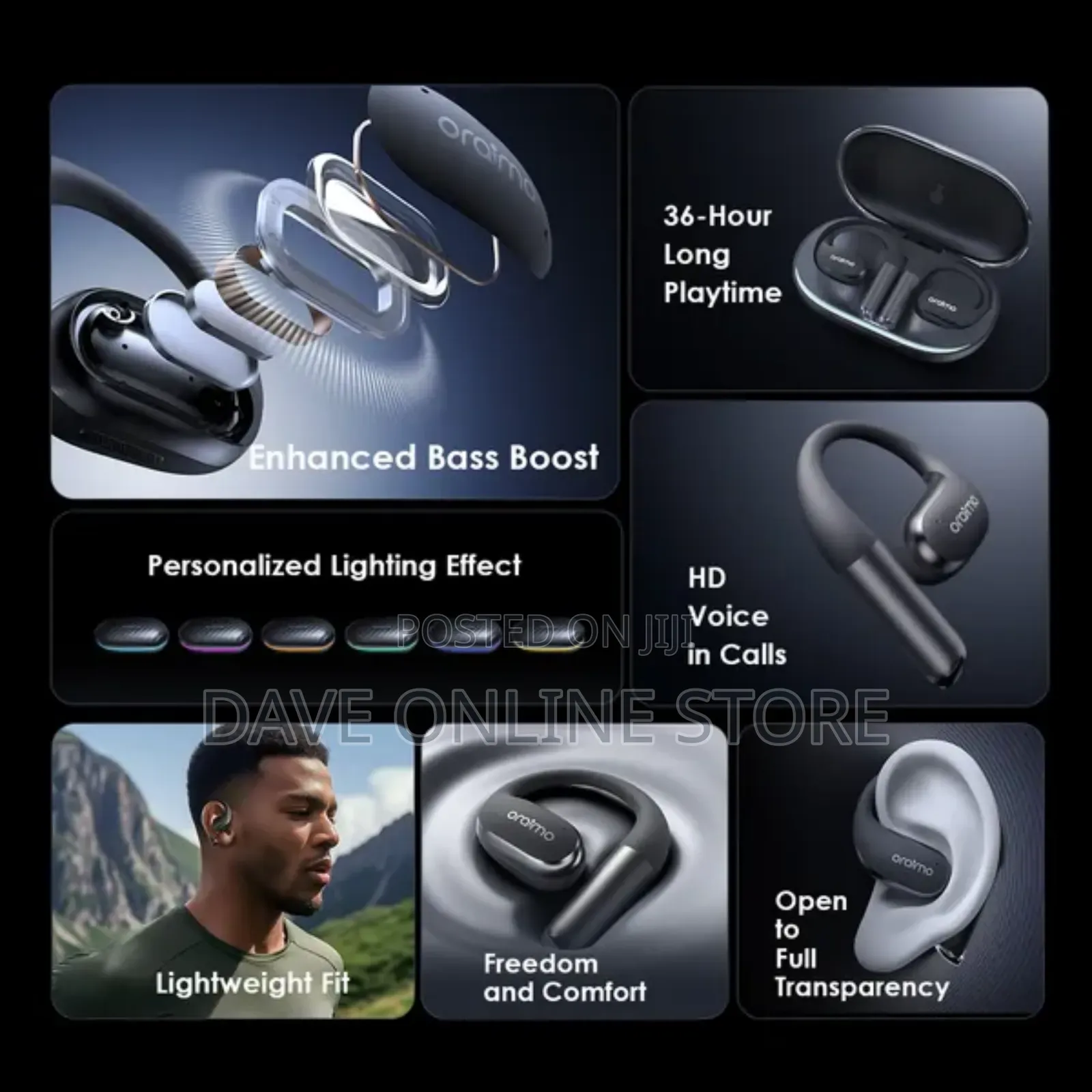 Oraimo Openarc Open-Ear Wireless Earphones