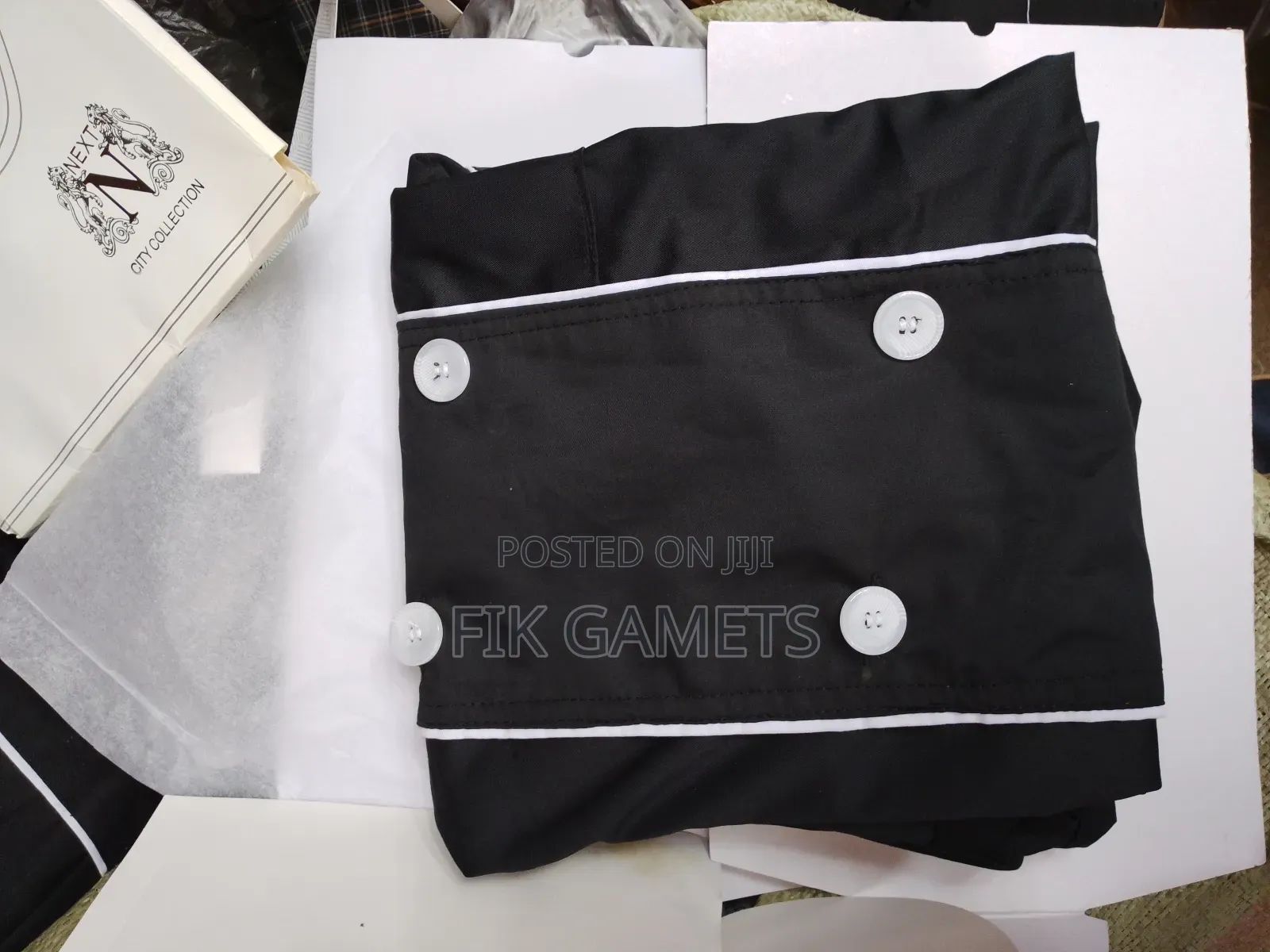 Chef Uniforms (Executive Shirts) Black and White.