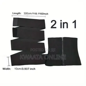 2in1 Women Waist Slimmer, Belt, Removable Wrap-Around Strap Shapewear