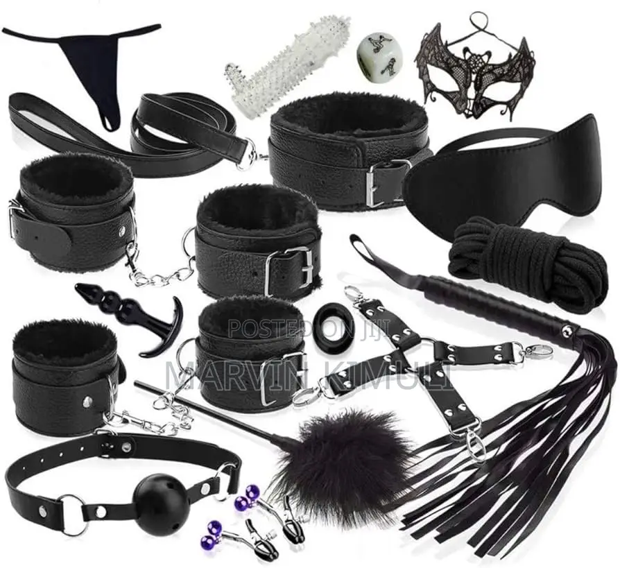 Faux Leather Bondage Set