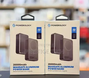Powerology 20000mah Aluminum Magnetic Wireless Power Bank 20w Magsafe
