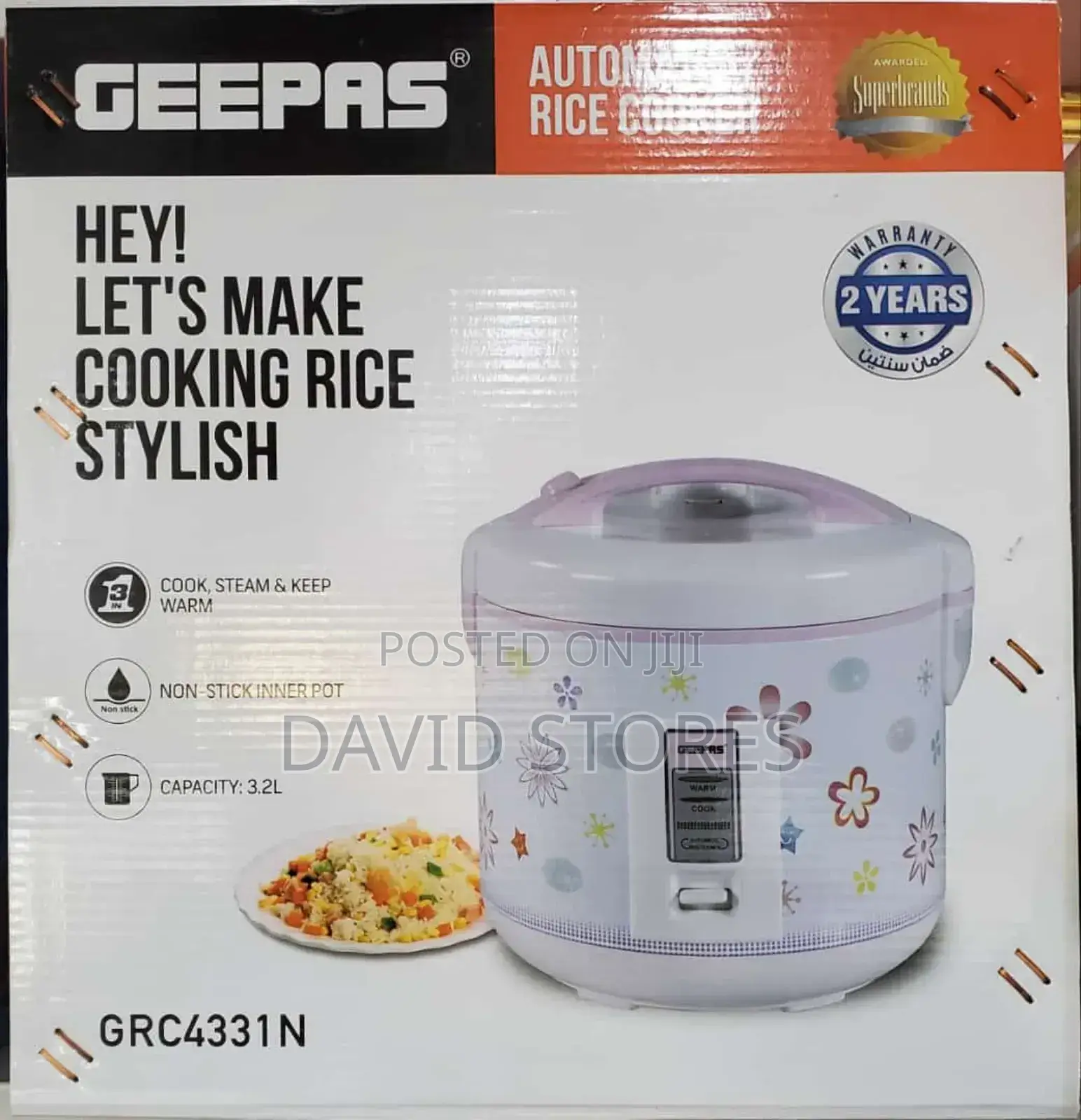 Geepas Ricecooker 3.2l
