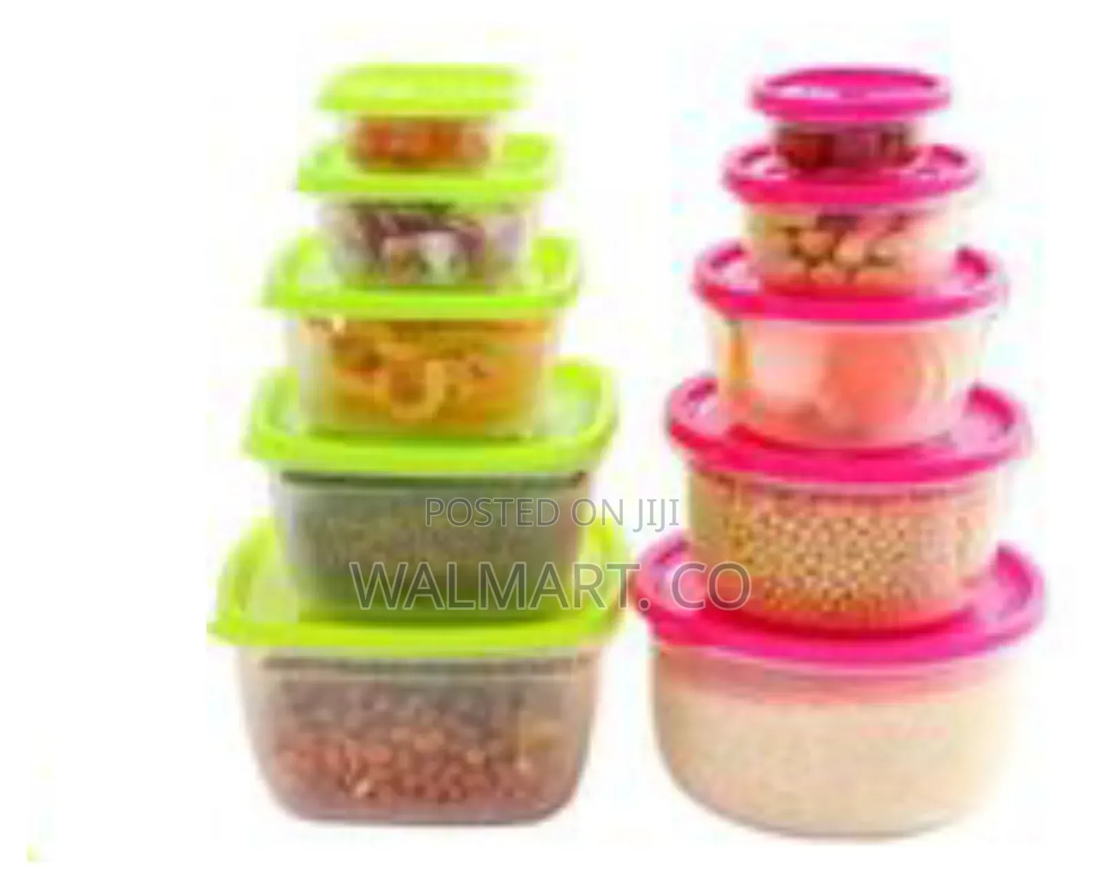 5 Piece Plastic Food Storage Container