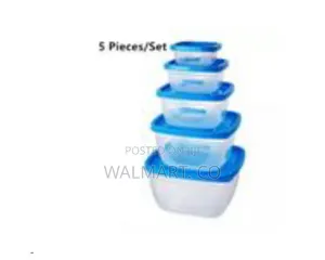 5 Piece Plastic Food Storage Container