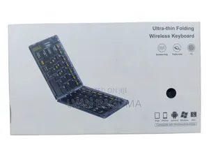 Ultra-Thin Folding Wireless Keyboard – Portable Compatible