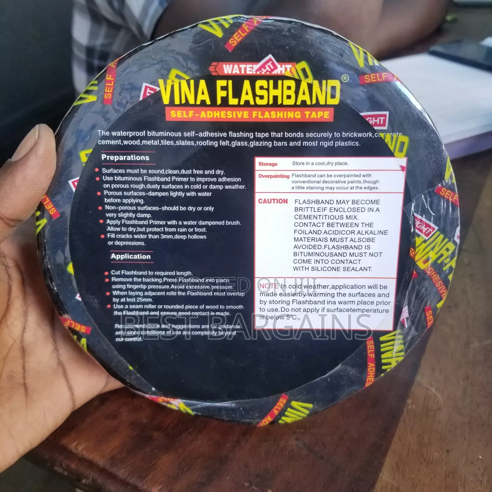 Vina Flashband Self Adhesive Flashing Tape