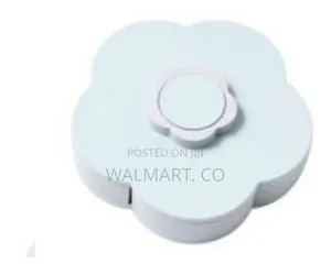 Candy Box Serving Rotating Tray With Mobile Storage Stand-White