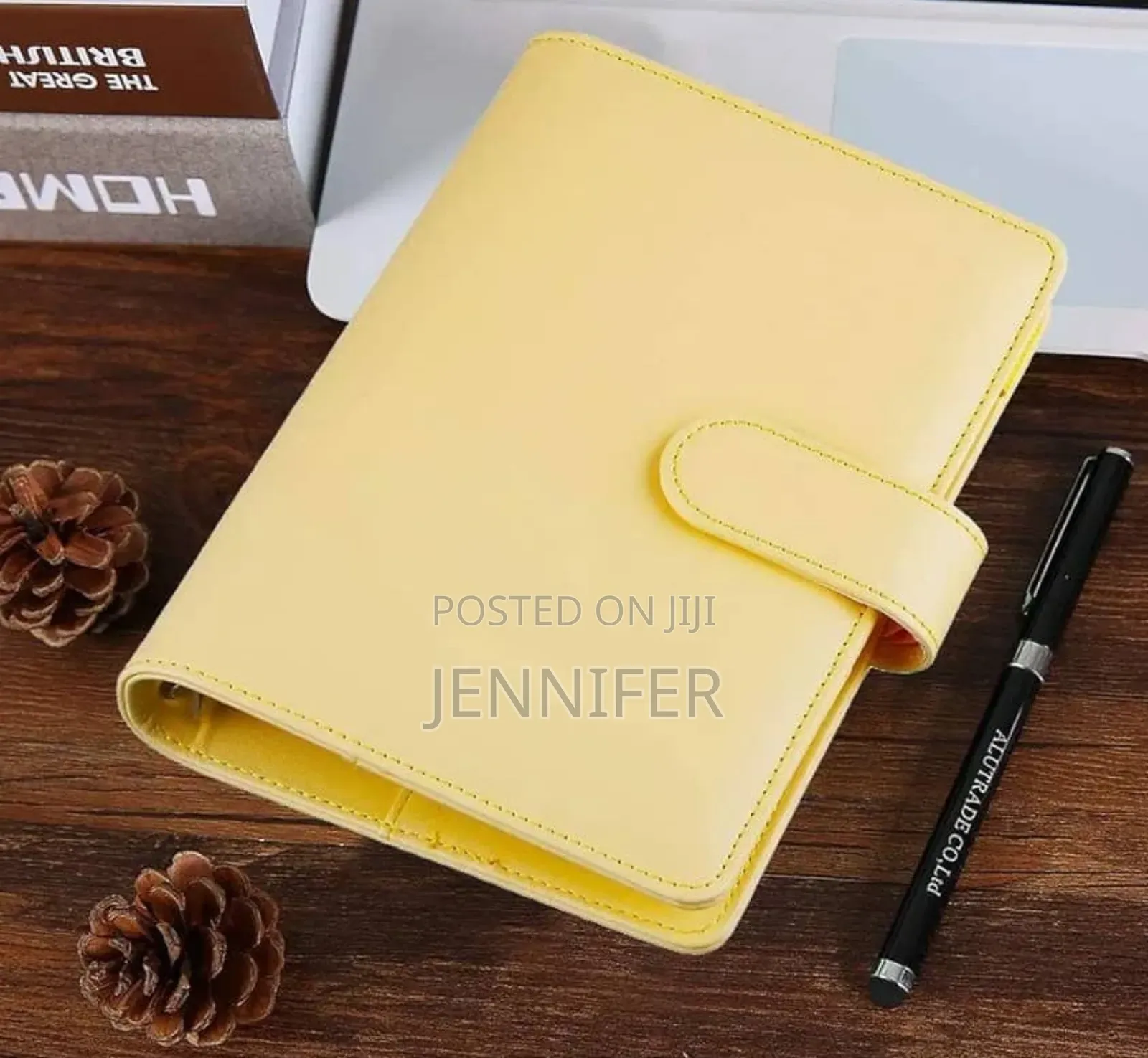 A5 Refillable 6-ring Leather Binder Notebook Cover