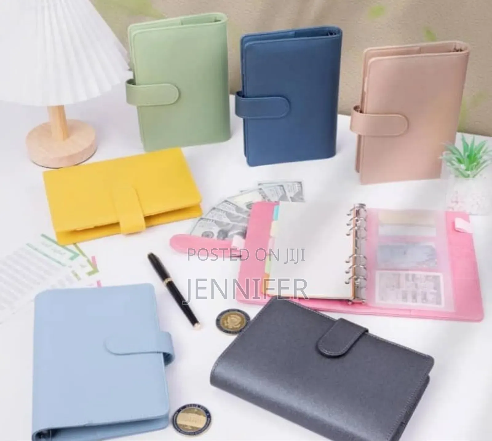 A5 Refillable 6-ring Leather Binder Notebook Cover