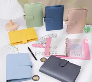 A5 Refillable 6-ring Leather Binder Notebook Cover