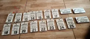 Bold Wooden Key Markers