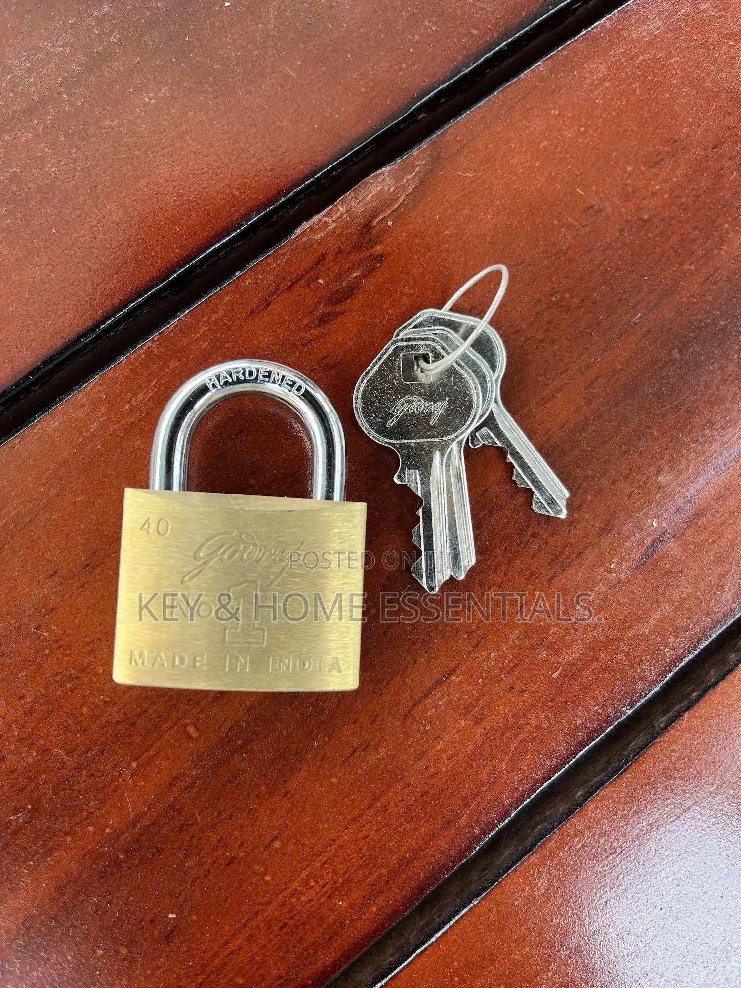 Godrej No.1 Brass Padlock – 40 Mm