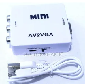 High Speed Av to Vga Video With Audio Box