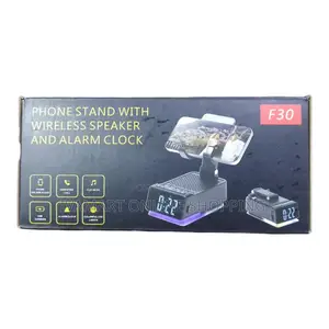 Phone Stand With Wireless Speaker and Alarm - 3 in 1