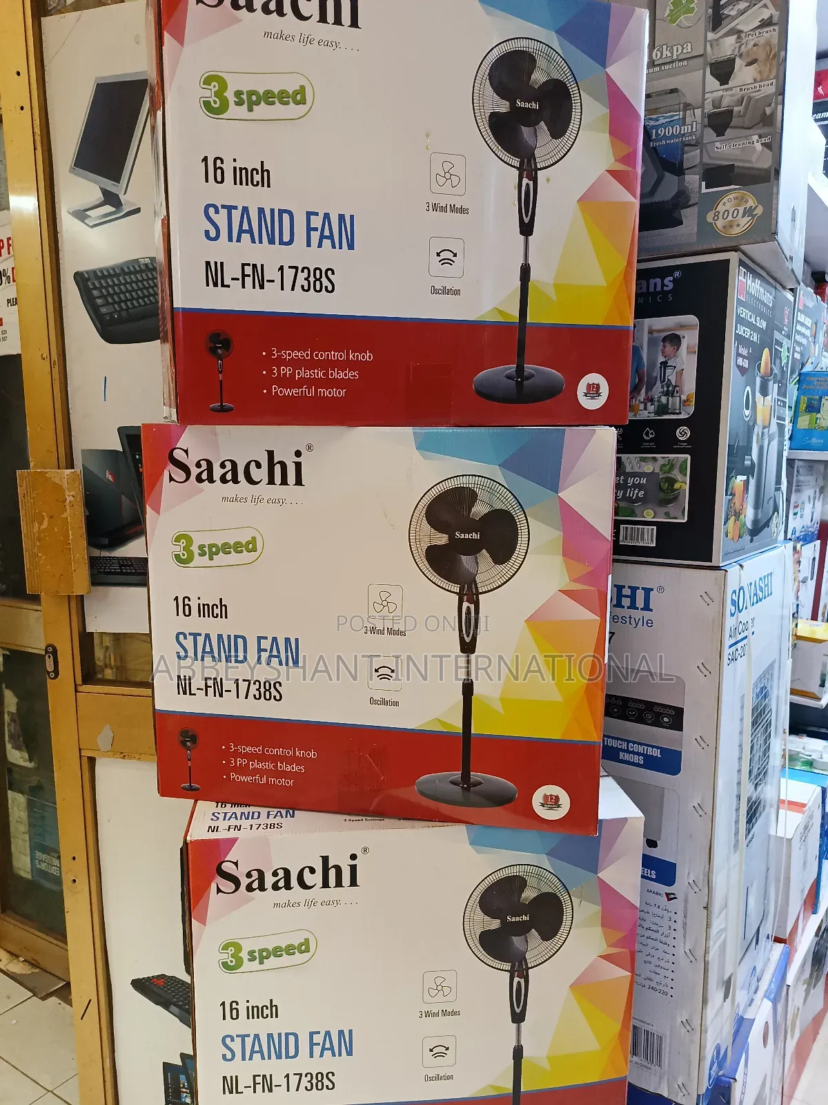 Saachi 16 Inch Stand Fan