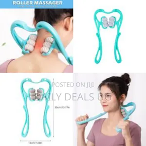 6 Roller Ball Neck Massager, Deep Tissue Handheld Trigger Point Neck