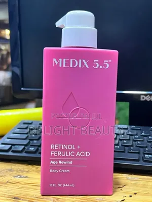 Medix 5.5 Retinol + Ferulic Acid Body Cream.