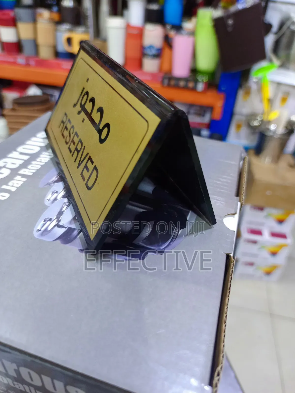 Gold-Colored Table Sign 10pcs