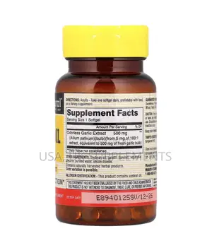 Odorless 500mg Garlic 100softgels