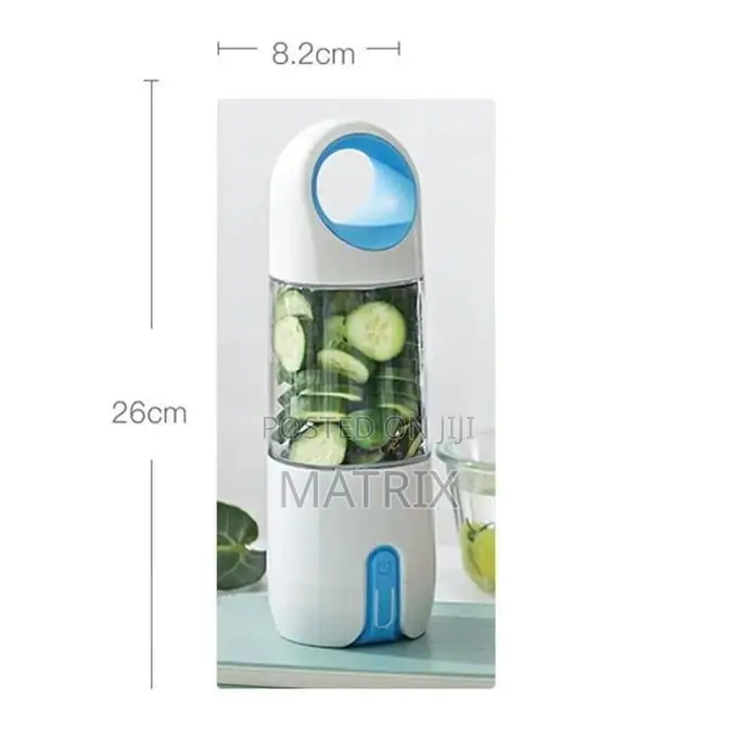 Electric Juicer 500ml, Portable Usb Rechargeable Smoothie
