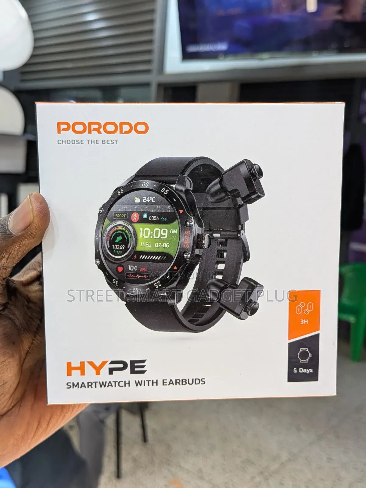 Porodo Hype Buds Smart Watch