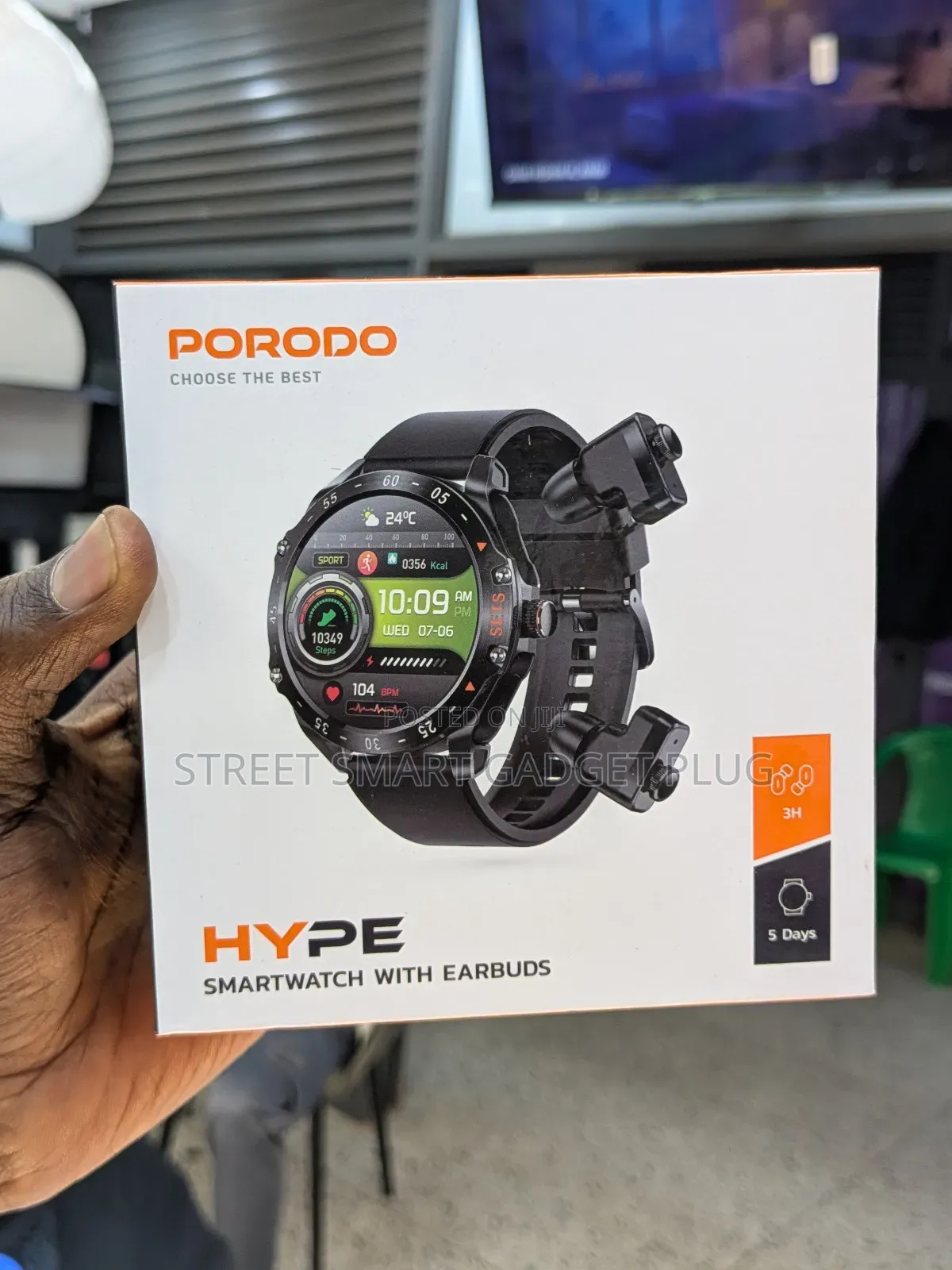 Porodo Hype Buds Smart Watch