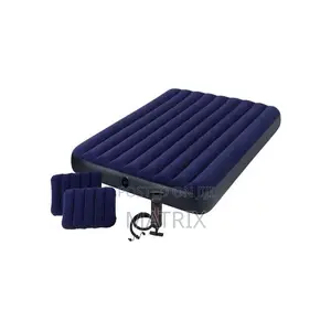 Intex (5*6) Inflatable Air Mattress With Pillows and Pump