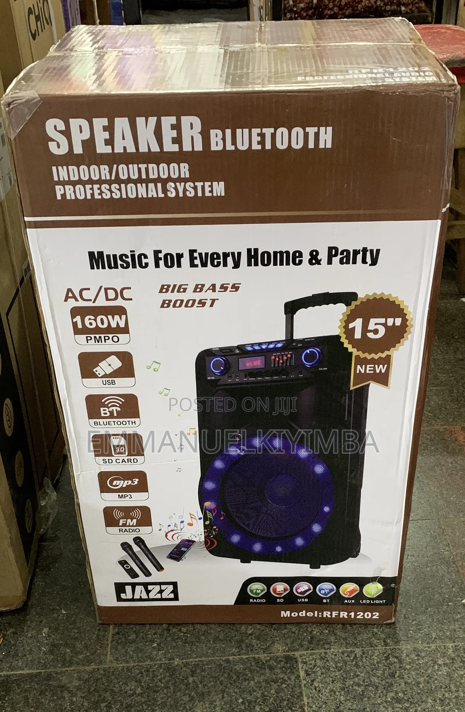 Jazz Rf1202 Rechargeable Speaker