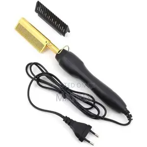 Ceramic Hot Press Hair Straightener Comb