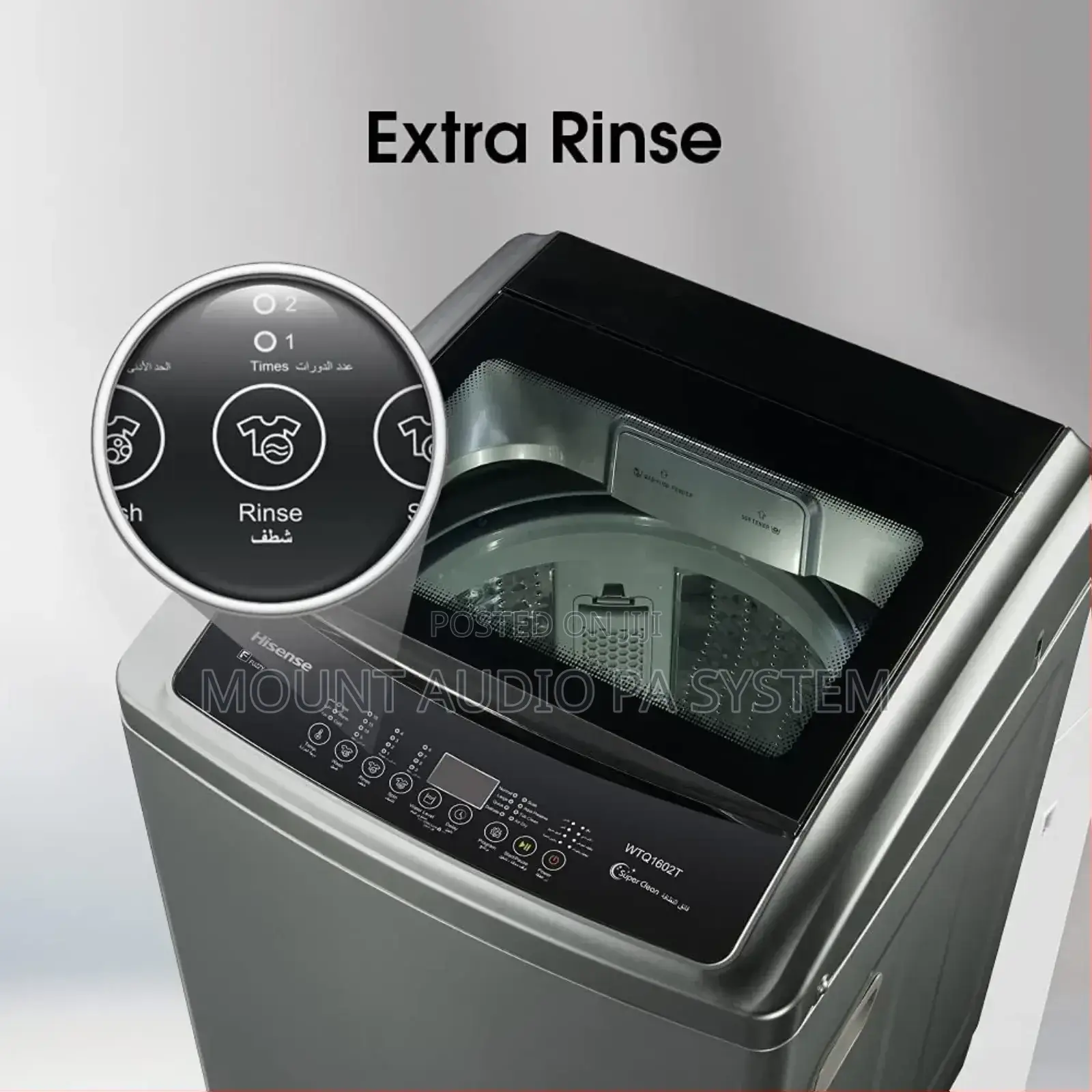 Hisense Washing Machine 9kg Top Loader Full Automatic