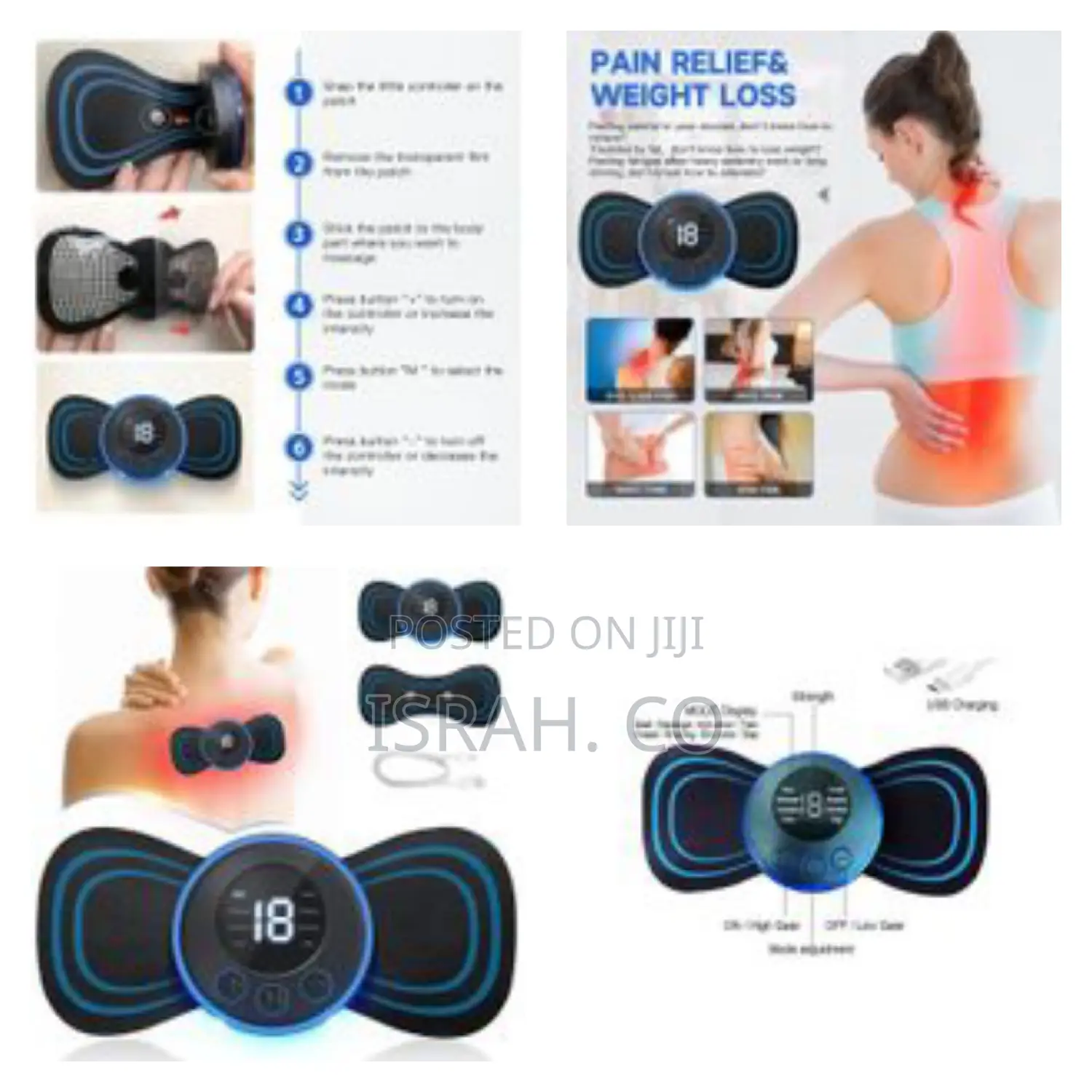 Body Massager,Wireless Portable Neck Massager With 8 Modes