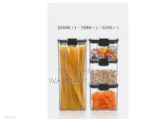 6 Piece Stackable Cereal Storage Containers