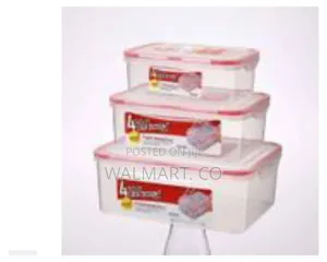 3 PCS of Plastic Food Storage Container