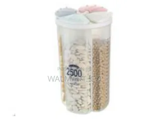 4 Section Cereal Food Dispenser Storage Jar Box Container Bin Colourle