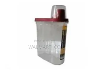 2.8 Litre Plastic Food Storage Cereal Container Bin-Maroon