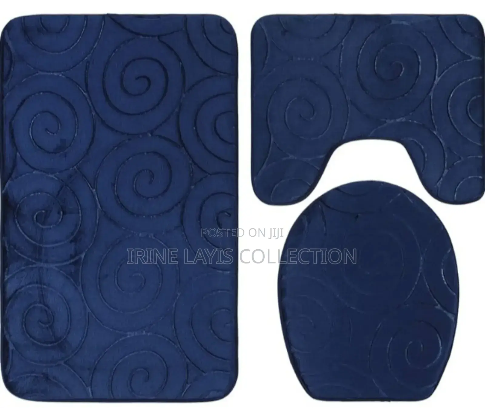 3pc Bathroom/ Toilet Mat Set