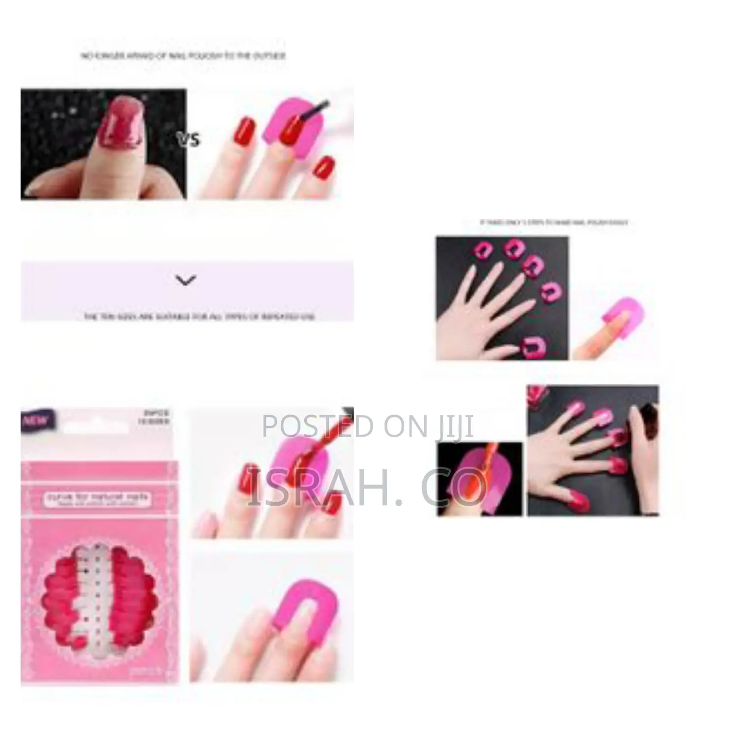 Original 26pcs Reusable Nail Polish, Guard/ Stencils