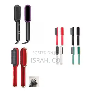 2 in 1 Electric Hair Straightener, Comb,Cutler