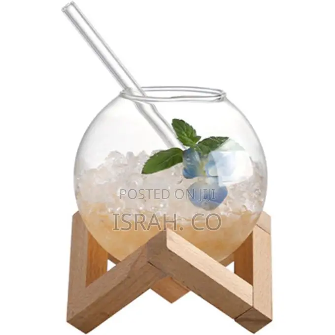 6 Pieces of Moon Round Ball Shaped Cocktail Glass